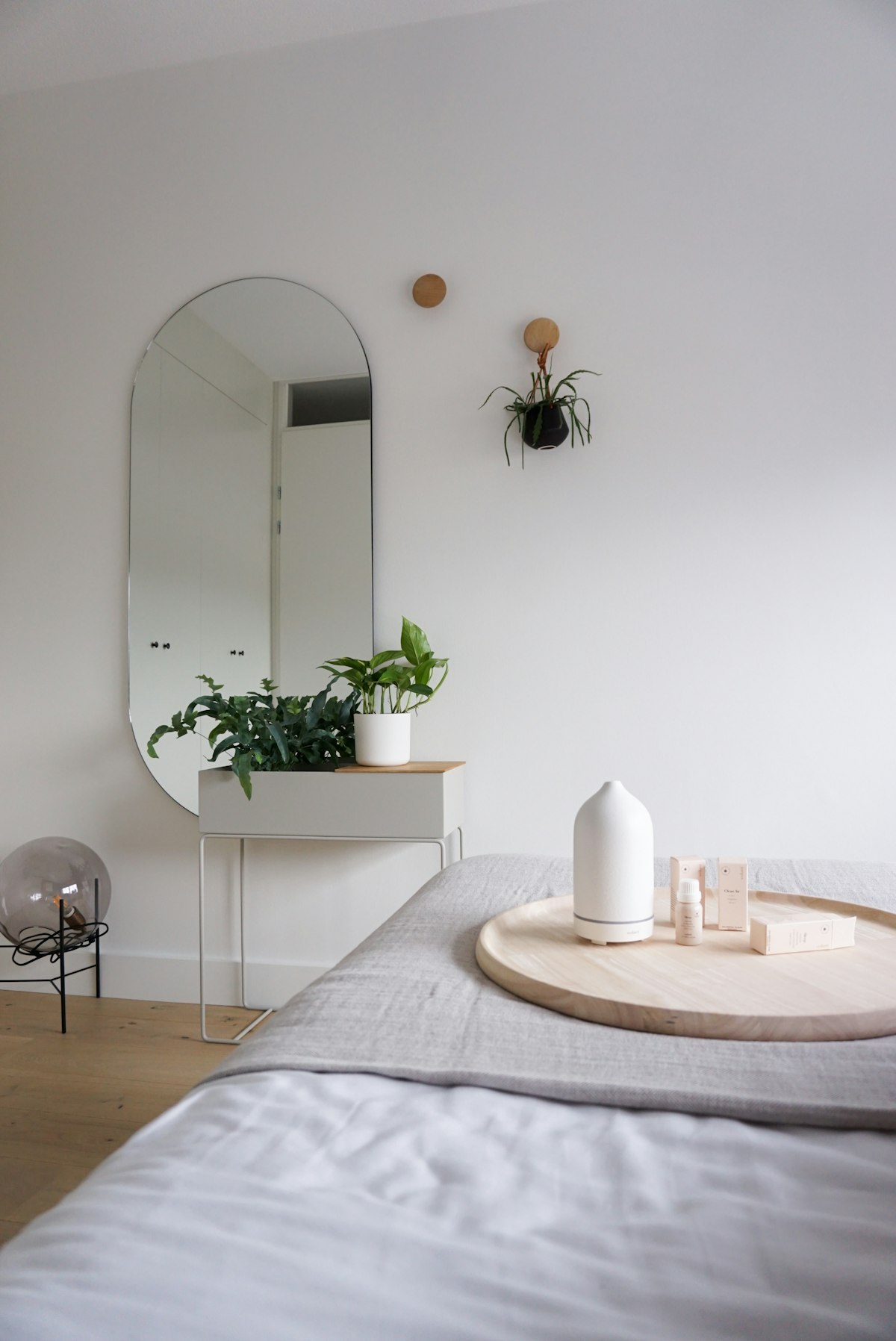 Quiet private treatment room with a candle and soft lighting
